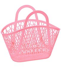 Sun Jellies Basket - 46x39x20 cm - Betty - Bubblegum Pink