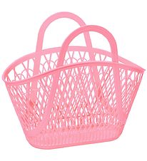 Sun Jellies Korb - 46x39x20 cm - Betty - Bubblegum Pink