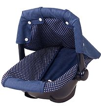 Gtz Car Seat To Dolls - Denim & Spots