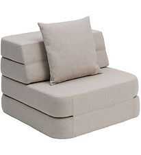 by KlipKlap Fold Sofa - 3 Fold Single - 70 cm - Beige/Sand