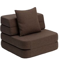 by KlipKlap Fold Sofa - 3 Fold Single - 70 cm - Brown/Sand