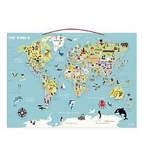 Vilac World Map - Magnetic - English Version