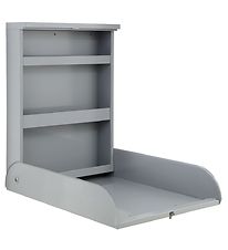 Bino Changing Table - Wall mounted - Metal - Grey