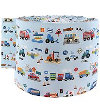 Nørgaard Madsens Bed Bumper - Light Blue w. Cars