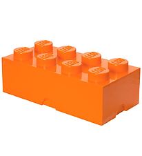 LEGO Storage Storage Box - 50x25x18 - 8 Knobs- Bright Orange