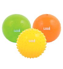 Ludi Boules sensorielles - 3 pces - Jaune/Vert/Orange