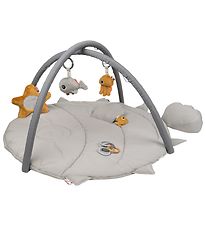 Done By Deer Activity Play Mat - Sea Friends - Grey w. Mustard Y