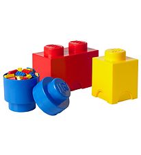 LEGO Storage Opbergdozen - 3-pack - 18x25x12,5 cm - Blauw/Geel/