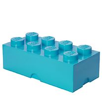 LEGO Frvaringslda - 50x25x18 - 8 Knoppar - Medium Azur
