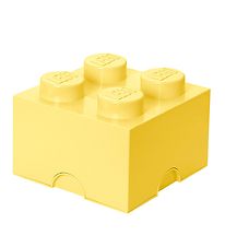 LEGO Storage Opbergbox - 4 Knoppen - 25x25x18 - Cool Geel