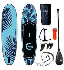GoRunner Stand Up Paddle Board - 320x84 cm - Flower - Blue