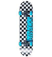 Speed Demons Skateboard - 7.75'' - Checkers Complete - Blue