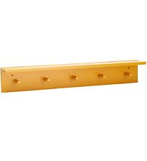 Kids Concept Shelf w. Wall Hooks - 60x10 cm - Wood - Mango