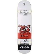 Stiga Skateboard - 8.0 - White w. Owl
