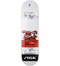 Stiga Skateboard - 8.0 - Weiß m. Eule
