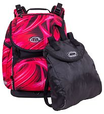Jeva School Backpack - U-turn - Pink Lightning