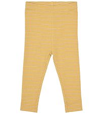 Petit by Sofie Schnoor Leggings - Lily - Yellow w. Stripes
