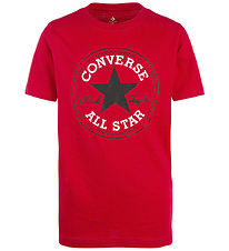 Converse T-Shirt - Emaille-Rot m. Logo