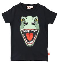 DÝR Stuttermabolur - DÝRASHOWl - Svart M. T-Rex