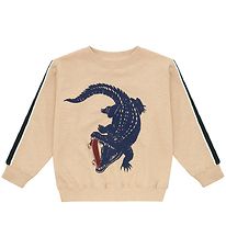 Soft Gallery Sweatshirt - Baptiste - Beige m. Krokodil