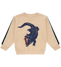 Soft Gallery Sweatshirt - Baptiste - Beige w. Crocodile