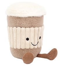 Jellycat Kuscheltier - 15x6 cm - Amuseable Kaffee zum Mitnehmen