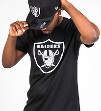 New Era Stuttermabolur - Raiders - Svart