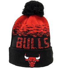 New Era Muts - Gebreid - Chicago Bulls - Zwart/Rood