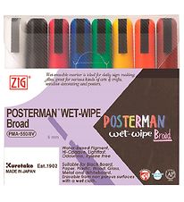 Zig Markers - Wet-Wipe - 6 mm - 8 pcs.