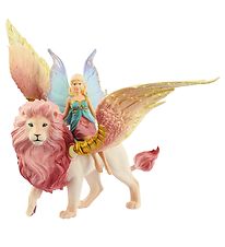 Schleich Bayala - 31,5 cm - Elf op gevleugelde leeuw 70714