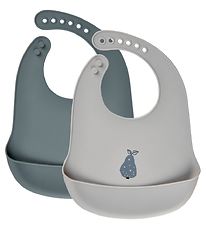 CeLaVi Haklapp - 2-pack - Silikone - Blue Granite m. Päron