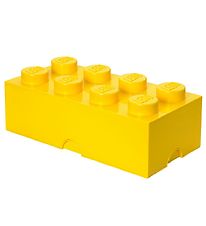 LEGO Storage Brooddoos - 7.5x20x10 cm - 8 Knoppen - Helder Yell