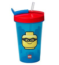 LEGO Storage Drinking Cup w. Straw - 500 ml - Iconic Classic -