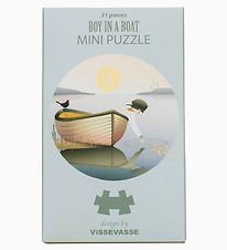 Vissevasse Puzzlespiel - Mini - 11x11 cm - Boy In A Boat