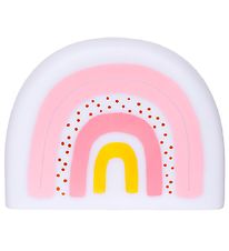 A Little Lovely Company Náttljós - 21 cm - Rainbow - Hvítt/Bleik