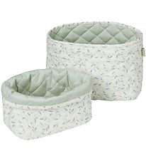 Cam Cam Storage Baskets - 2 pcs - Green Leaves
