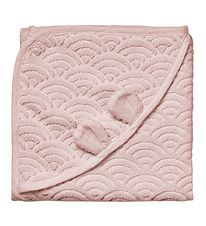 Cam Cam Hooded Towel - 80x80 cm - Dusty Rose w. Ears