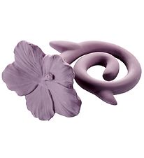 Natruba Teether - Natural Rubber - Hawaii Flower - Purple