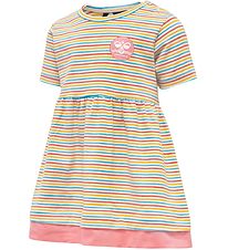 Hummel Dress - hmlAmalie - White w. Stripes