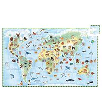 Djeco Puzzle - 100 Briques - Animaux du Monde