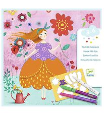 Djeco Puzzle w. Magic Markers - Maries Beautiful Dresses