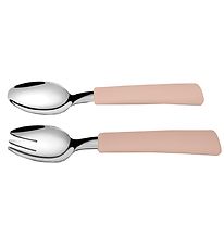 Thats Mine Spoon/Fork - Metal/Silicone - Rose