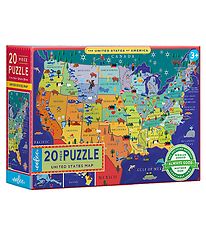 Eeboo Puzzle - 20 Pieces - US States