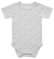 Petit Stad Sofie Schnoor Romper s/s - As - Lichtblauw m. Palmen