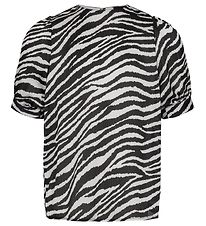 Petit Town Sofie Schnoor T-shirt - Black/White w. Zebra Print
