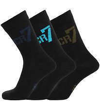 Ronaldo Chaussettes - 3 Pack - Noir