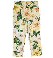 Dolce & Gabbana Trousers - Yellow w. Flowers