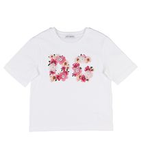 Dolce & Gabbana T-paita - Valkoinen, Kukkia