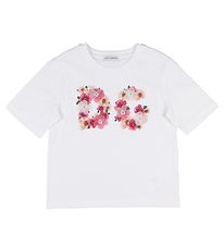 Dolce & Gabbana T-skjorte - Hvit m. Blomster