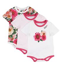 Dolce & Gabbana Cadeaubox - Rompers s/s - 3 st. - Wit/Roze